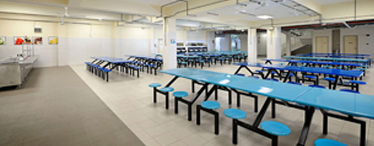 We have three food outlets which are the Cafeteria, the Cafe, and the Boarding Dining room.