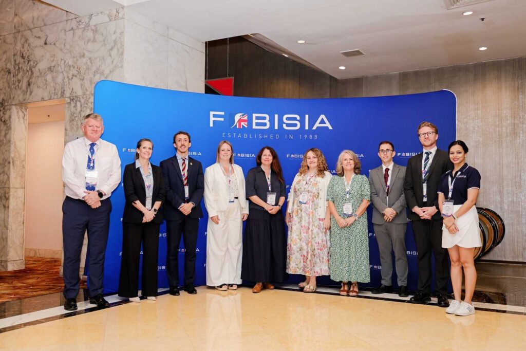 James Tosdevin with educators selected for the FOBISIA Fellowship Programme 2025–2026